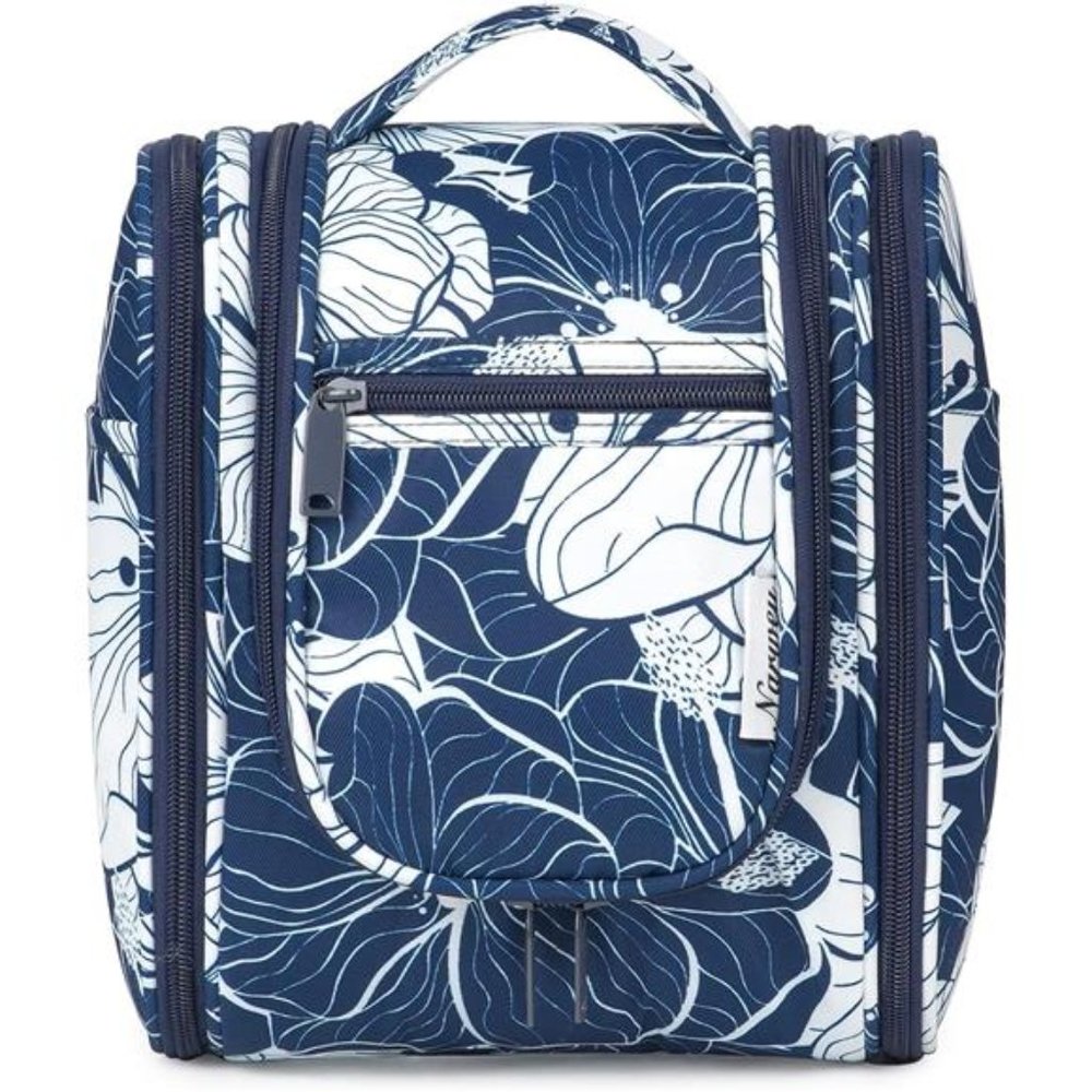 Hanging Travel Toiletry Bag Cosmetic Make up Organizer for Women and Men Blue